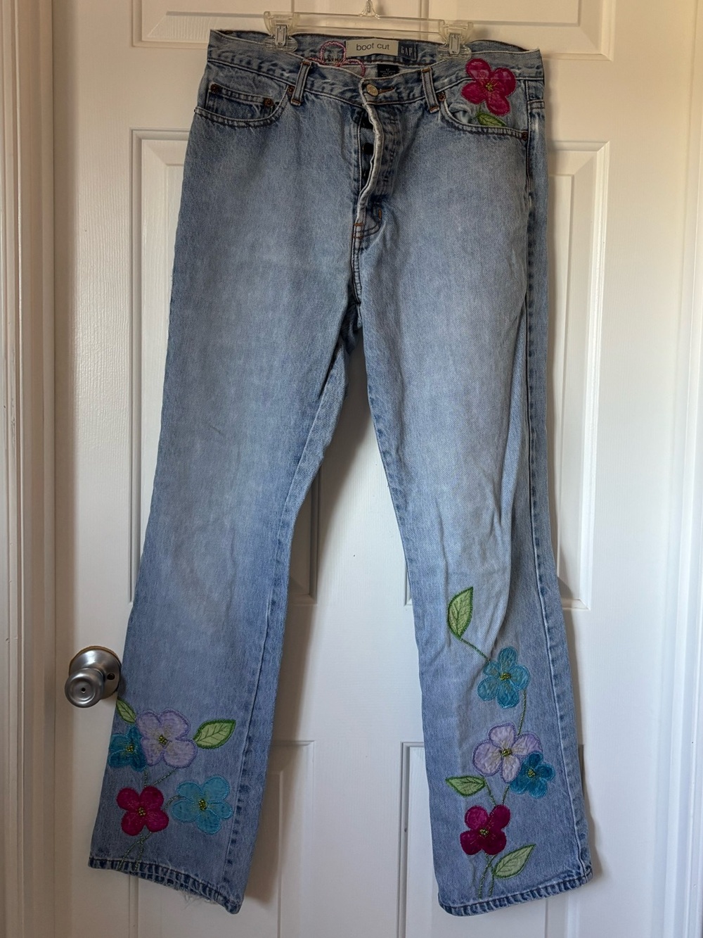 1999 Gap Floral Embroidered Jeans